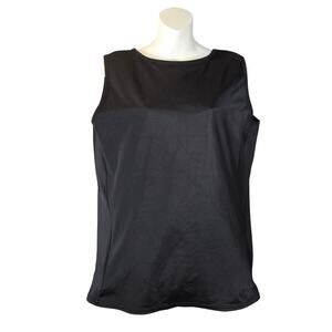 Underworks 2X Shapewear Compression Binder Tank Top Style 918 Black Minimalist